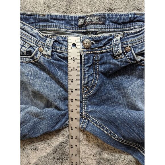 Silver Aiko Bootcut Women's Jeans Size W31/L31 Medium Wash - Picture 8 of 14